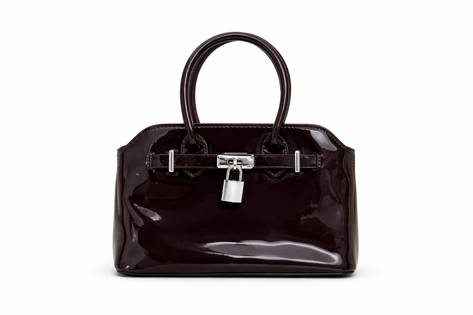 Glossy Leather LD 5080 | Top Handle Sling Bag