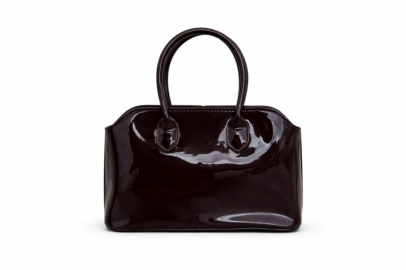 Glossy Leather LD 5080 | Top Handle Sling Bag